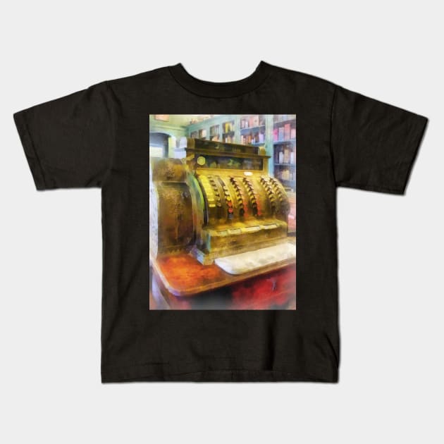 Pharmacists - Cash Register in Pharmacy Kids T-Shirt by SusanSavad